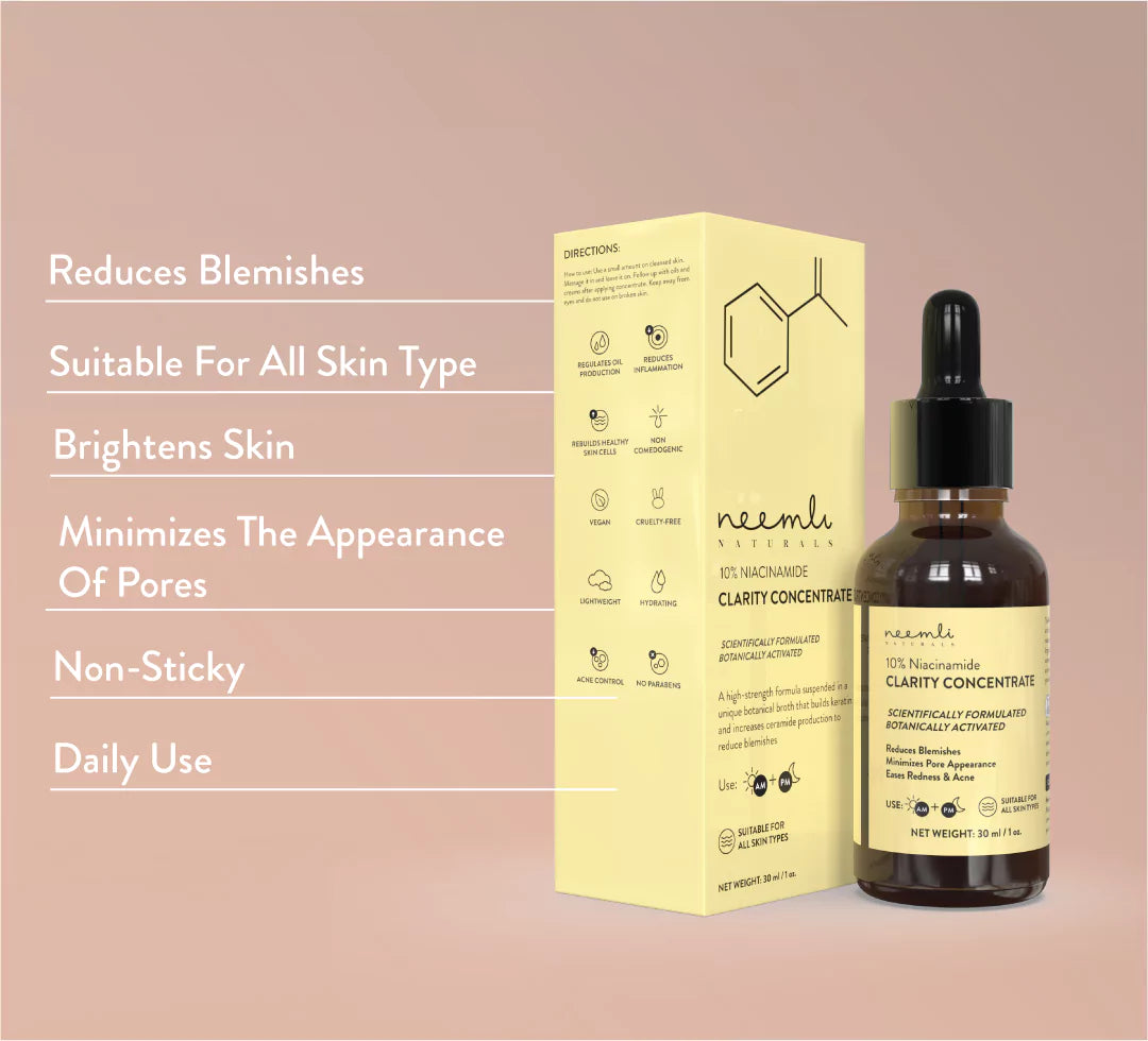 10% Niacinamide (Blemish, Anti Inflammation) Clarity Concentrate (15ml)